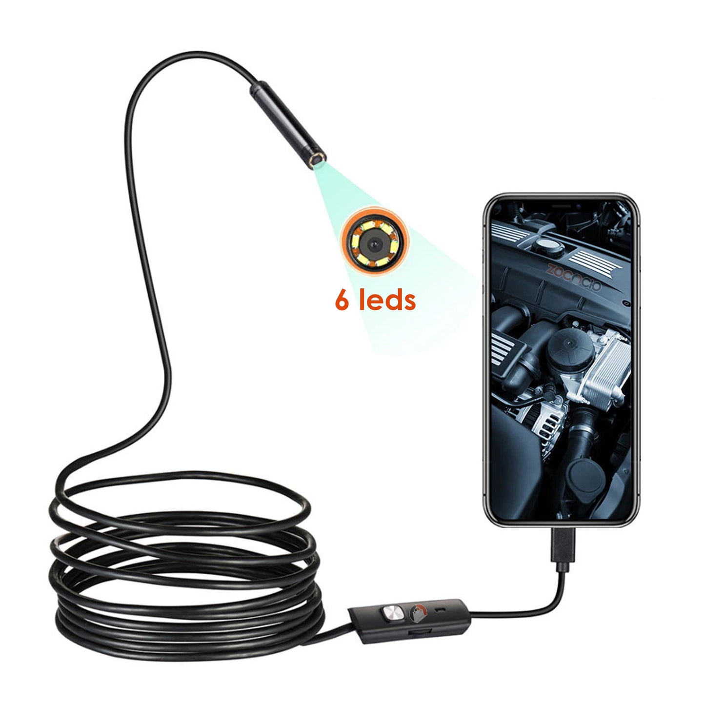 Cámara Endoscópica Profesional IP67 para Android y PC